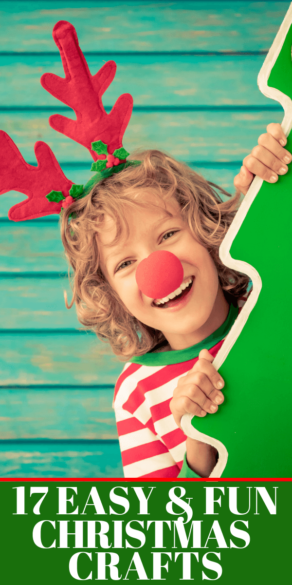 Christmas Crafts for Kids! If you’re looking for easy Christmas crafts for kids to make at school or home during the holidays here’s a great list of 17 cute ideas! These Christmas crafts for kids would make great DIY gifts for grandparents too! #Christmascrafts #Christmas