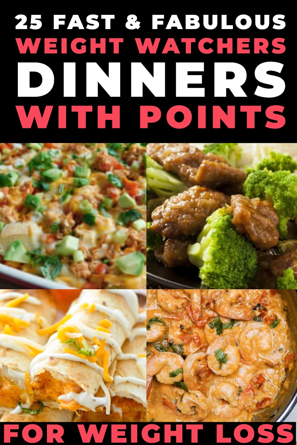 Weight Watchers Meals for Dinner With Points! 25 Easy Meals