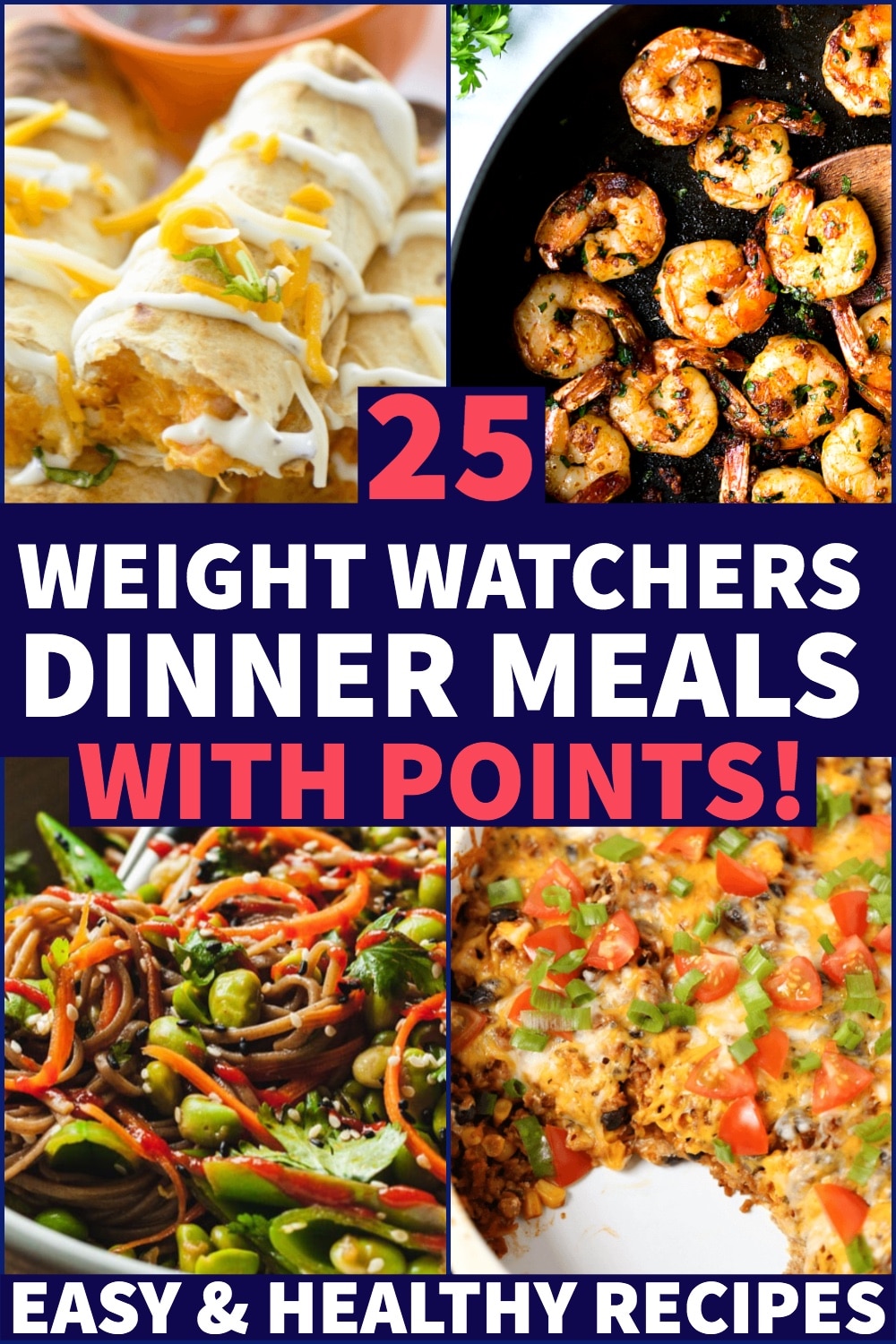 Weight Watchers Meals for Dinner With Points! 25 Easy Meals