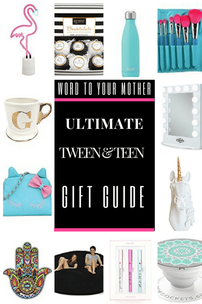 ULTIMATE GIFT GUIDE for TWEEN & TEENAGE GIRLS-Are you looking for cool & unique gifts for tweens and teenage girls for Christmas? Maybe you're looking for awesome stocking stuffers for girls? I asked my daughters, ages 16 & 9 (and their friends) & came up with a list of 50 fun & inexpensive gift ideas for girls for birthdays & holidays! Don't miss the two video reviews by my daughters! #giftguide