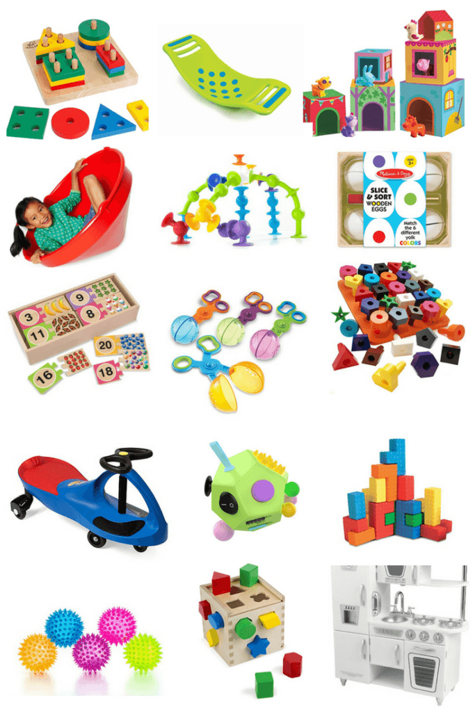  Looking for autism therapy toys & sensory tools for your child with autism or sensory processing disorder? Check out this collection of 65 toys, puzzles & brain building sensory  toys for kids to use at home or in the classroom that help with sensory, vestibular & gross & fine motor skills & speech! Speech, Occupational & ABA Therapist approved! #sensorytools