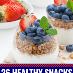 Healthy Snacks for Weight Loss These fat burning foods make perfect healthy snacks for losing weight! Whether you’re looking for on the go snacks for teens or clean eating snacks for work these healthy snacks for weight loss have you covered! We’re talking easy snacks; low carb & protein packed-to curb late night cravings so you can lose weight fast! #fitness #healthy #healthysnacks #weightloss