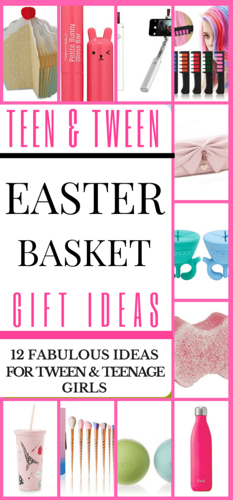 Looking for Easter basket ideas for teen and tween girls? Here’s 12 awesome no candy Easter basket ideas your daughters will love! You’ll find trendy & budget-friendly Easter basket fillers in this collection of creative teen gift ideas! Don’t miss these simple ideas teenagers love!