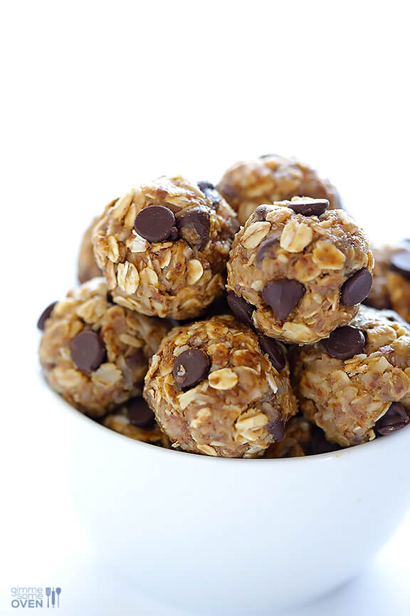Kid-friendly snack recipes: No Bake Energy Bites from Gimme Some Oven are ready in 10 minutes! 