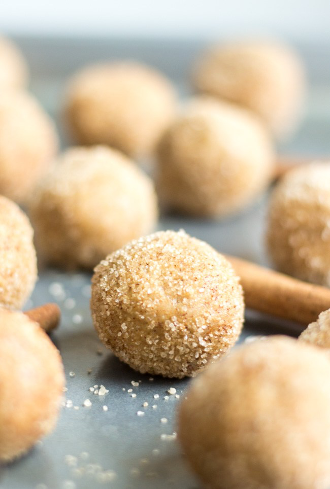 Snickerdoodle Protein Balls by What Molly Made make fabulous on the go healthy snacks for kids!