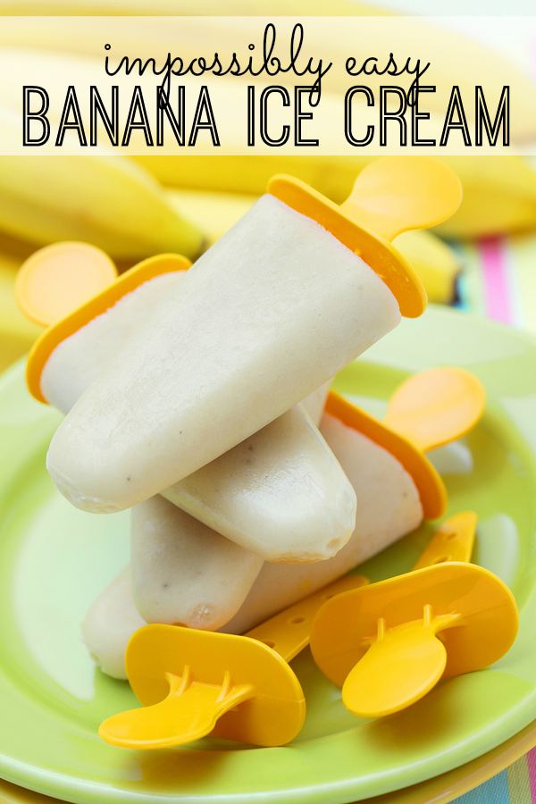 Impossibly Easy Banana Ice Cream from My Life & Kids is one of our favorite healthy kid-friendly snack recipes 