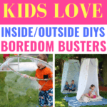 These dollar store ideas are the best to boredom busters for Spring Break or rainy days! Over 28 summer kids activities for boys & girls of all ages! From outdoor water and sensory play activities to indoor rainy day crafts there’s plenty of dollar store hacks to keep your kids entertained all summer long!