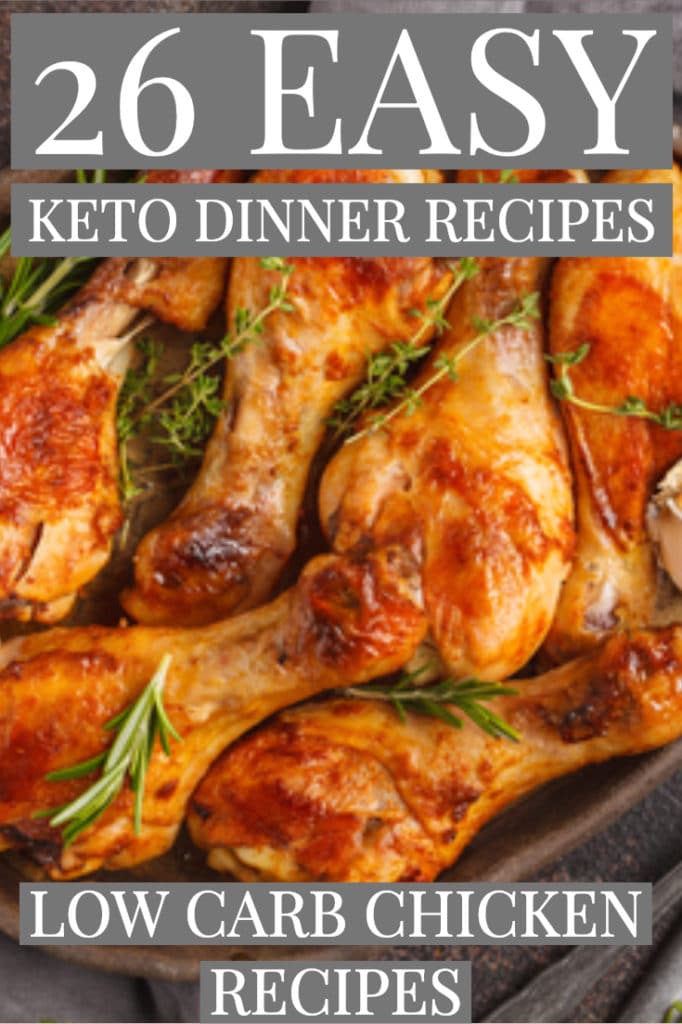 26 Keto Chicken Recipes! The best low carb dinner recipes with chicken! If you’re looking for easy low carb dinner recipes to keep your ketogenic diet on track, check out these healthy dinner recipes! Simple keto casseroles, easy one-pot recipes, and keto crockpot meals that make losing weight delicious! From keto chicken and broccoli casserole to enchiladas, there’s a budget-friendly dinner recipe here your family will love! #keto #ketorecipes #lowcarb #lowcarbrecipes #chicken #dinner