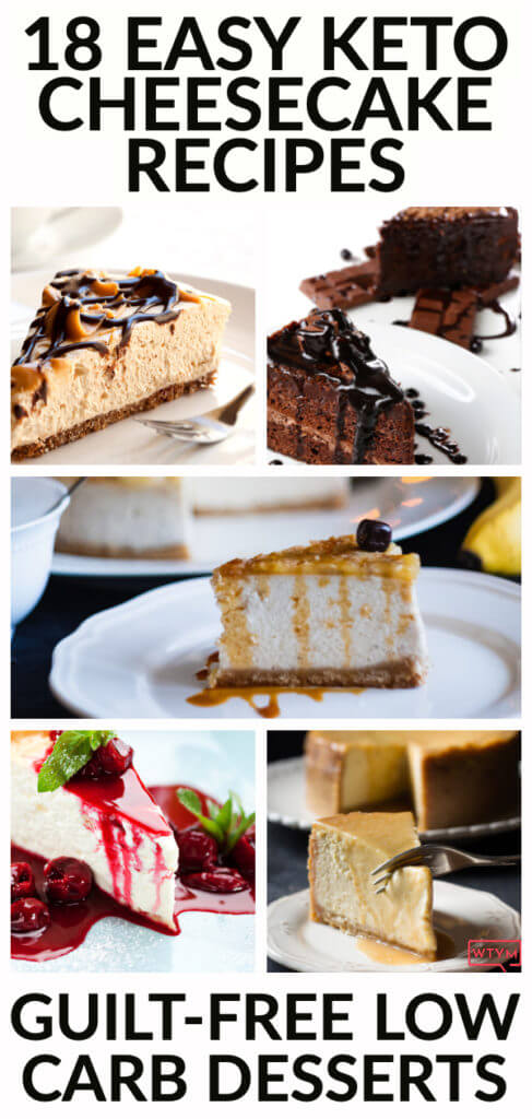 18 Keto Cheesecake Dessert Recipes Enjoy these easy keto cheesecake dessert recipes & lose weight! If you love a good keto dessert then you’ll adore these low carb cheesecake recipes that taste AMAZING! From no bake keto cheesecake to keto cheesecake bites & fat bombs these are the BEST keto desserts on the ketogenic diet! Don’t miss my favorite keto chocolate cheesecake! Perfect for the holidays or any day! #keto #ketorecipes