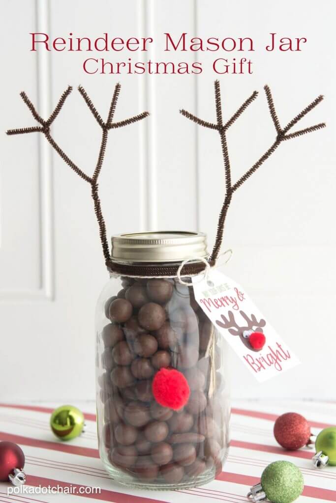 27 Mason Jar Gift Ideas for Christmas Fabulous DIY gift or craft from Polka Dot Chair