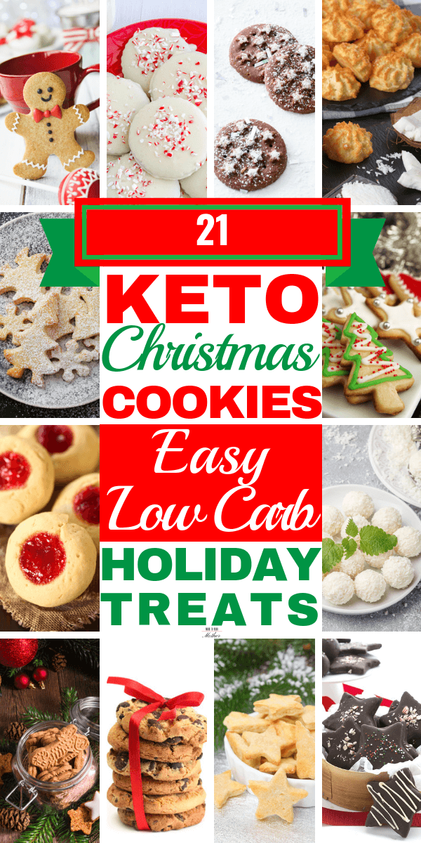 Keto Christmas Cookies! The best low carb versions of the favorite traditional classic Christmas cookies! Fabulous keto desserts for the holidays! From almond flour cut outs to cream cheese cinnamon snickerdoodles & chewy peanut butter & chocolate these are the keto cookies of your dreams! Whether you need no-bake recipes or 3 ingredient convenience, these keto cookies will curb your cravings ketogenic diet style! #keto #ketorecipes #ketoChristmascookies #ketodiet #lowcarb #ketoChristmas #nobake