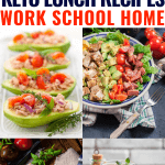 21 Keto Lunch Ideas 21 low carb ketogenic diet lunch recipes for work, school, home or on the go that taste amazing! Whether you’re looking for low carb salads, soups, or recipes with beef, shrimp, tuna, or chicken to meal prep ahead in the crockpot these low carb keto lunch ideas are the best! From easy wraps to no heat meals & vegetarian options consider lunch covered! #keto #ketogenic #ketosis #ketodiet #ketogenicdiet #ketorecipes #ketolunch #lowcarb