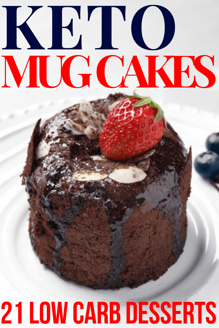 Keto Mug Cake Recipes Looking for easy keto dessert recipes? These keto mug cake recipes will curb cravings in minutes! Made with almond & coconut flour these keto mug cakes are the best keto desserts for weight loss! With flavors like chocolate, vanilla, red velvet, strawberry, berry, lemon, carrot, caramel, cinnamon, and pumpkin you'll find a new favorite low carb dessert in this collection of keto mug cake recipes! #keto #ketorecipes #ketogenic #lowcarb