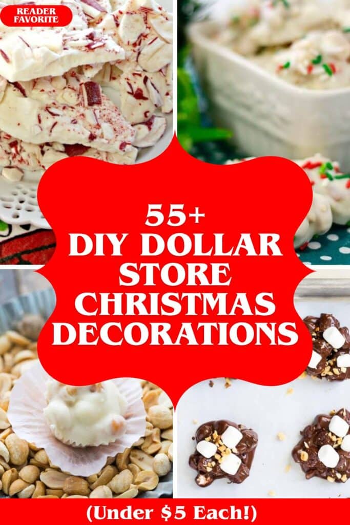 dollar store Christmas decorations