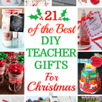 21 DIY Teacher Gifts Christmas If you’re looking for awesome teacher gifts these 21 DIY gift ideas are perfect for any budget! From gifts in a jar to lip balm to teacher survival kits & homemade sugar scrubs & essential oils you’ll find a unique & cheap gift for any student to give for preschool, daycare, kindergarten, high school, or dance teacher! Don’t miss out on these fun teacher gifts with printable labels! #teachergifts #diygifts #Christmasgifts #diygiftideas #teacherappreciation