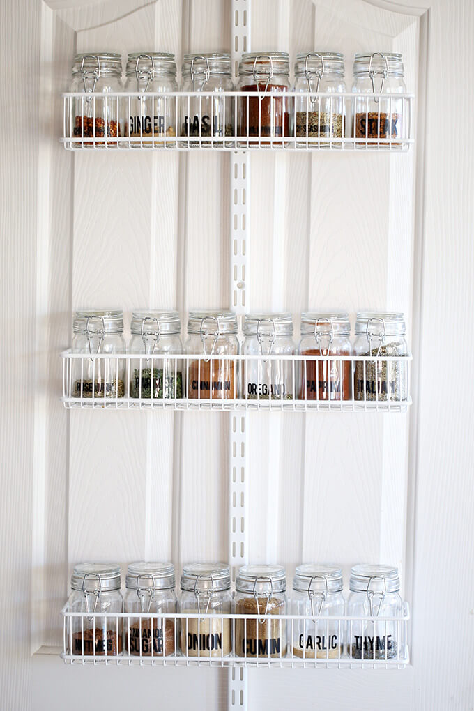 I’m always looking for easy kitchen organization ideas, and these DIY budget-friendly tips! Super clever idea for organizing spices from See Vanessa Craft! #KitchenOrganization #KitchenOrganizationDIY #kitchentips #kitchenideas #organization #organizationideas 
