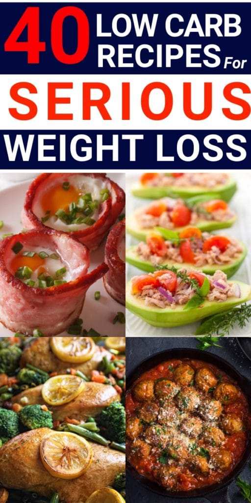 These low carb recipes will jumpstart your weight loss efforts and make meal planning easy! If you’re looking for a weight loss meal plan that’s healthy and easy a low carb diet is perfect for women! Whether you are researching the best low carb plans like the ketogenic diet or looking for low carb recipes for breakfast, lunch, or dinner, you’ll find the results you need right here! #lowcarb #lowcarbdiet #lowcarbrecipes #keto #ketorecipes #ketodiet