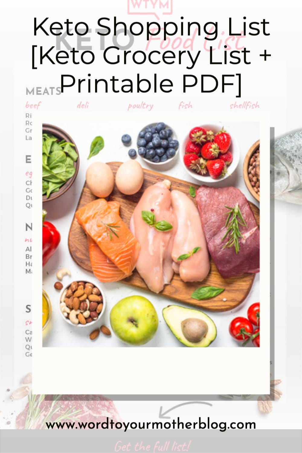 Keto Shopping List [Keto Grocery List + Printable PDF]