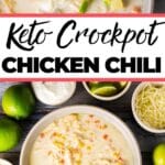 keto crockpot white shredded chicken chili