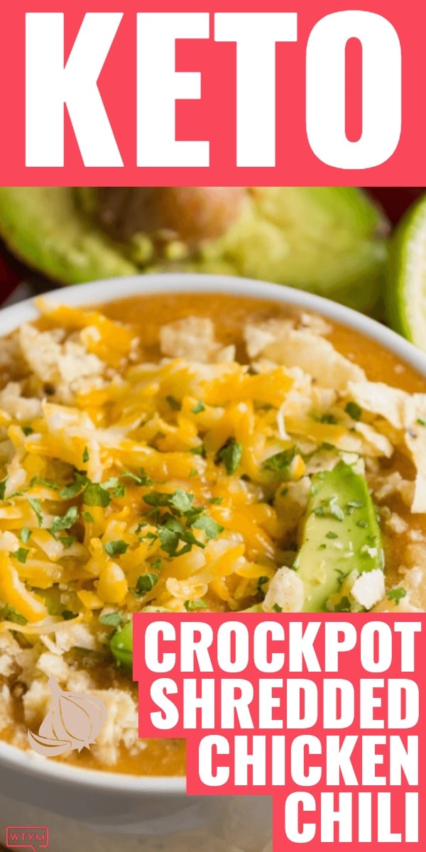 The Best Keto Crockpot White Shredded Chicken Chili Recipe