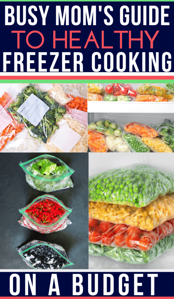 The ultimate guide to meal prepping healthy freezer meals on a budget! Learn how freezer meal cooking is the key to eating healthy & losing weight while saving money with this beginners guide that covers everything from what freezes well, how long freezer meals last, safe ways to thaw food, supplies needed & more! Read now & don’t miss the free printable frozen foods cheat sheet! #freezermeals #mealprep #healthy