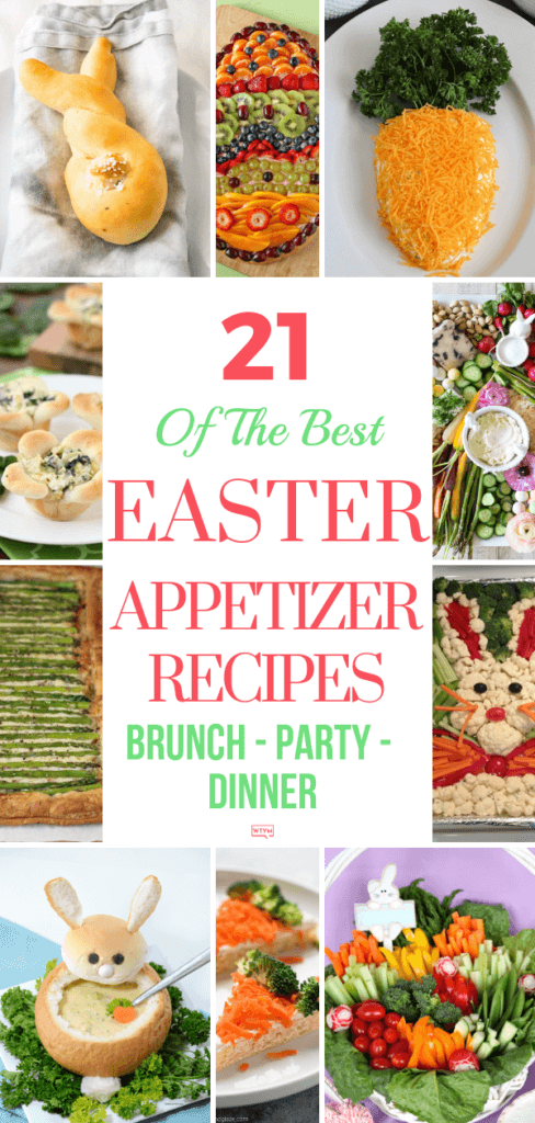 21 Super Cute Easter Appetizers! Easy and creative Easter appetizers! Festive Easter fun for kids & grown-ups! If you’re looking for the best Easter ideas check out these appetizers that will make your Easter party stand out! From easy dips to Hot Cross Buns & Bunny Bait you’ll find a crowd-pleasing Easter appetizer recipe in this collection! #Appetizer #EasterAppetizers