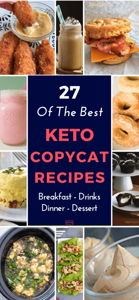 Keto Copycat Recipes! These easy keto recipes will change your low carb diet menu forever! All the best keto recipes from Starbucks, Chick-Fil-A, Chipotle, Olive Garden, PF Changs and more! Save money & eat healthy with these low carb recipes from your favorite fast food restaurants & enjoy these keto recipes for breakfast & dinner! Great recipes for beginners! The low carb Starbucks drinks are the best! #keto #ketorecipes
