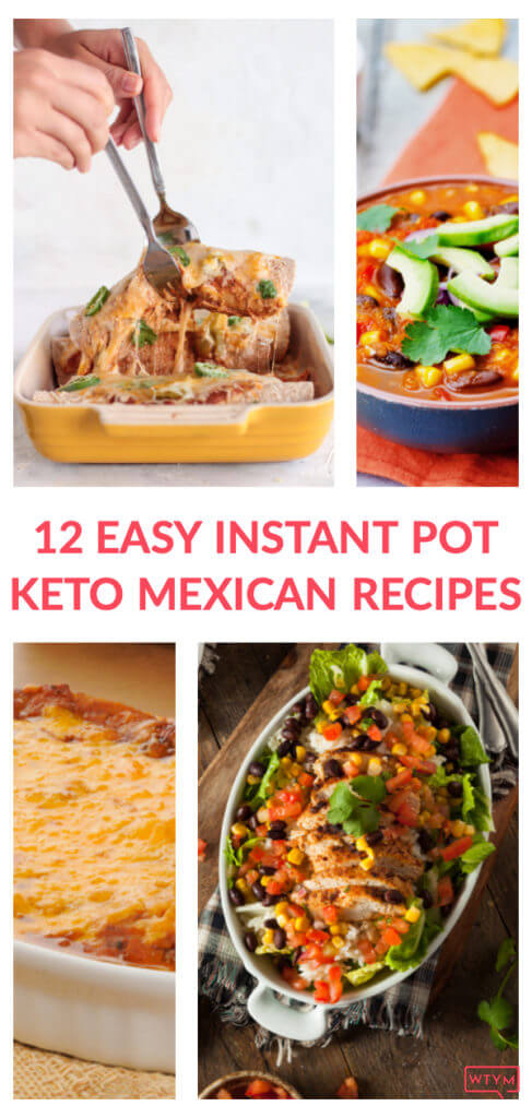 Keto Instant Pot Recipes! The best keto dinner recipes on the ketogenic diet-made quick in your Instant Pot! If you’re looking for easy keto Mexican recipes with beef or chicken for dinner check out these easy keto recipes for dinner tonight. From keto Mexican casseroles to low carb chicken enchiladas, beef carnitas & taco soup there’s an easy & delicious ketogenic diet meal for weight loss here. #keto #ketorecipes #dinner #InstantPot #Mexican #lowcarbdinner  
