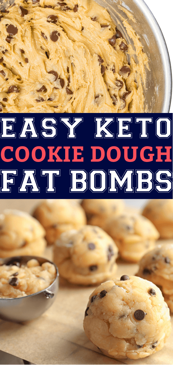Keto Chocolate Chip Cookie Dough Fat Bombs! Easy Low Carb Keto Treats ...