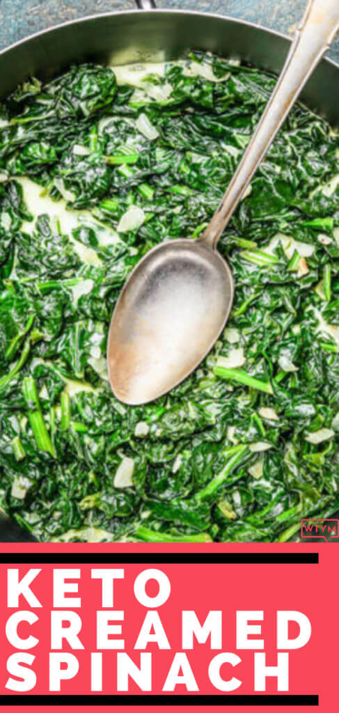 The Best Keto Creamed Spinach! [An Easy Low Carb Side Dish Recipe] The best keto creamed spinach recipe! Fresh or frozen spinach with cream cheese, butter, Parmesan cheese, and garlic come together fast to make the ultimate low carb, keto side dish! Gluten-free, grain free! #keto #ketorecipes #lowcarbrecipes