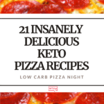 21 Keto Pizza Recipes! Craving pizza on a low carb diet? These are the best keto pizza recipes EVER! From keto pizza casseroles & pizza rolls to easy Fathead pizza dough, almond flour, cauliflower crusts & low carb portobello mushrooms loaded with Mozzarella, cream cheeses, pepperoni & veggies! These keto pizza recipes & pizza bites make perfect easy keto dinners & lunches that satisfy all of your cravings guilt-free! Don’t miss these easy keto pizza recipes! #keto #ketorecipes #lowcarbrecipes