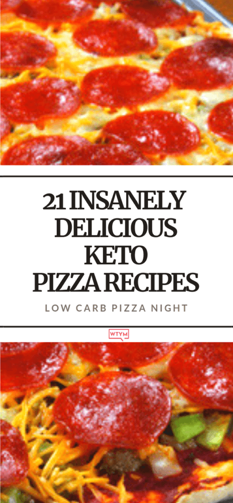 21 Keto Pizza Recipes! Craving pizza on a low carb diet? These are the best keto pizza recipes EVER! From keto pizza casseroles & pizza rolls to easy Fathead pizza dough, almond flour, cauliflower crusts & low carb portobello mushrooms loaded with Mozzarella, cream cheeses, pepperoni & veggies! These keto pizza recipes & pizza bites make perfect easy keto dinners & lunches that satisfy all of your cravings guilt-free! Don’t miss these easy keto pizza recipes! #keto #ketorecipes #lowcarbrecipes