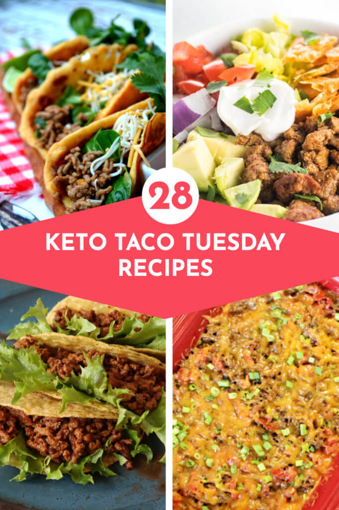 28 Keto Taco Night Recipes | Low carb taco recipes for Taco Tuesday! From the best keto taco shells, lettuce wraps, salads, and casseroles these easy keto taco recipes make fabulous family dinners! Whether you’re looking for keto tacos with beef, chicken, pork, or fish or you prefer taco stuffed peppers or zucchini, you’ll find a new favorite keto taco recipe in this collection! #keto #ketorecipes #lowcarb #ketotacos #tacos