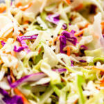 Memphis Style Keto Coleslaw [Low Carb, Sugar-Free] Pulled pork’s favorite low carb sidekick & summer salad! Creamy, classic low carb coleslaw recipe with Southern flavor & 3.2 net carbs! Try this homemade, sugar-free Memphis style coleslaw at your next BBQ or cookout! A delicious keto-friendly version of the traditional creamy coleslaw recipe! The must-have keto side dish for your low carb grill recipes this summer! #keto #lowcarb