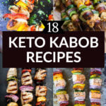 18 Keto Kabob Recipes: Low Carb Keto Grill Recipes for Summer | Also known as low carb skewers, these keto kabob recipes are perfect for summer grilling & BBQs! 18 easy, low carb keto recipes with chicken, beef, lamb, fish, and vegetables that make easy low carb weeknight dinners! Kick off summer with one of these fabulous keto grill recipes! #keto #lowcarb #grill #kabobs #summer #ketogrill