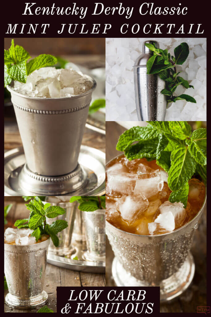 Low Carb Mint Julep Recipe | How to make the best Mint Julep for Kentucky Derby Day or any day! If you're a Mint Julep fan check out this easy recipe & instructions for making the classic Mint Julep & the skinny low carb version. You're only 3 ingredients and 3 steps away from the perfect Mint Julep recipe! No hassle, no fuss, bourbon keto cocktail! Perfect for Summer! 