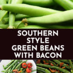 Green Beans With Bacon! Need a keto side dish for dinner? This recipe for Green Beans with Bacon is my favorite low carb side on the keto diet! Fresh green beans with bacon, pan roasted & sauteed with lemon & butter makes an easy keto side dish recipe that’s healthy, low carb & ready in 15 minutes! Learn how to make best Southern style green beans with bacon! #keto #ketorecipes #lowcarb #lowcarbrecipes #sidedish #ketosidedish #lowcarbvegetables