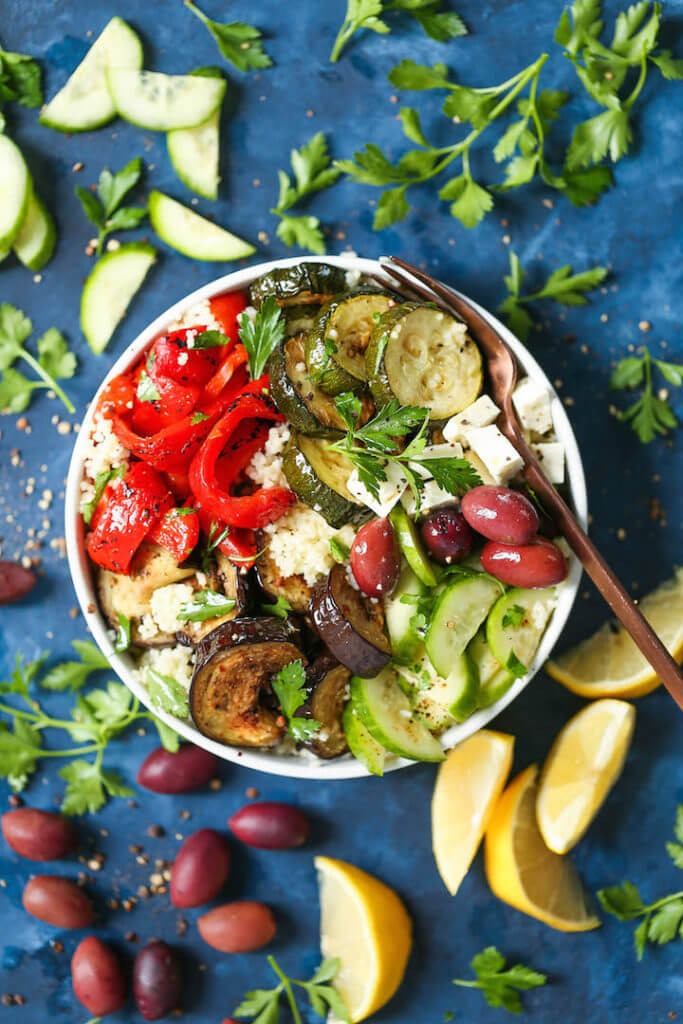 Clean Eating Recipes - Greek Power Bowls - Damn Delicious 