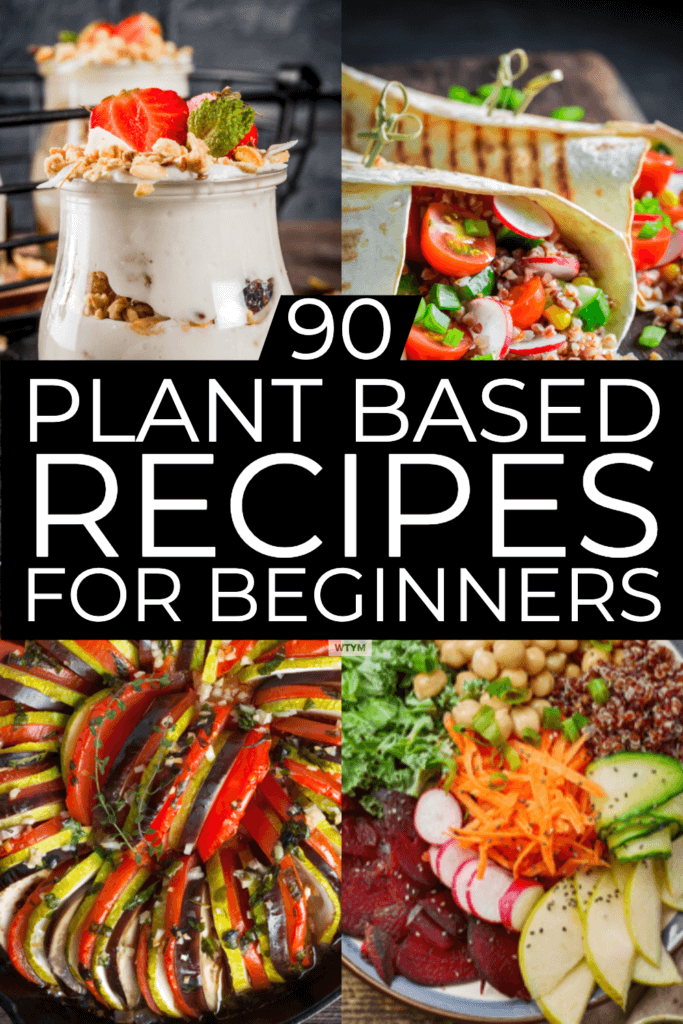Plant Based Diet Meal Plan for Beginners. If you’re looking for tips on how to start a Plant-Based Diet to lose weight or eat healthier then check out this beginner’s guide to the Plant-Based Diet! You’ll find grocery lists and 90 simple clean eating recipes for breakfast, lunch, and dinner! With meal planning tips for healthy eating on a budget & a list of sources of protein, you’ll have everything you need to reach your weight loss & nutrition goals! #plantbased #vegan #healthy #cleaneating
