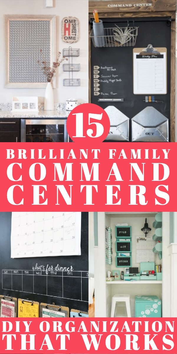 15 Family Command Center Ideas To Help You Organize Like A Pro