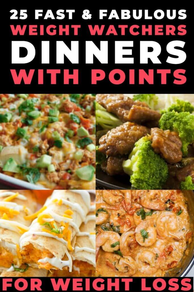 Weight Watchers Meals for Dinner With Points! 25 Fast & Fabulous Meals!