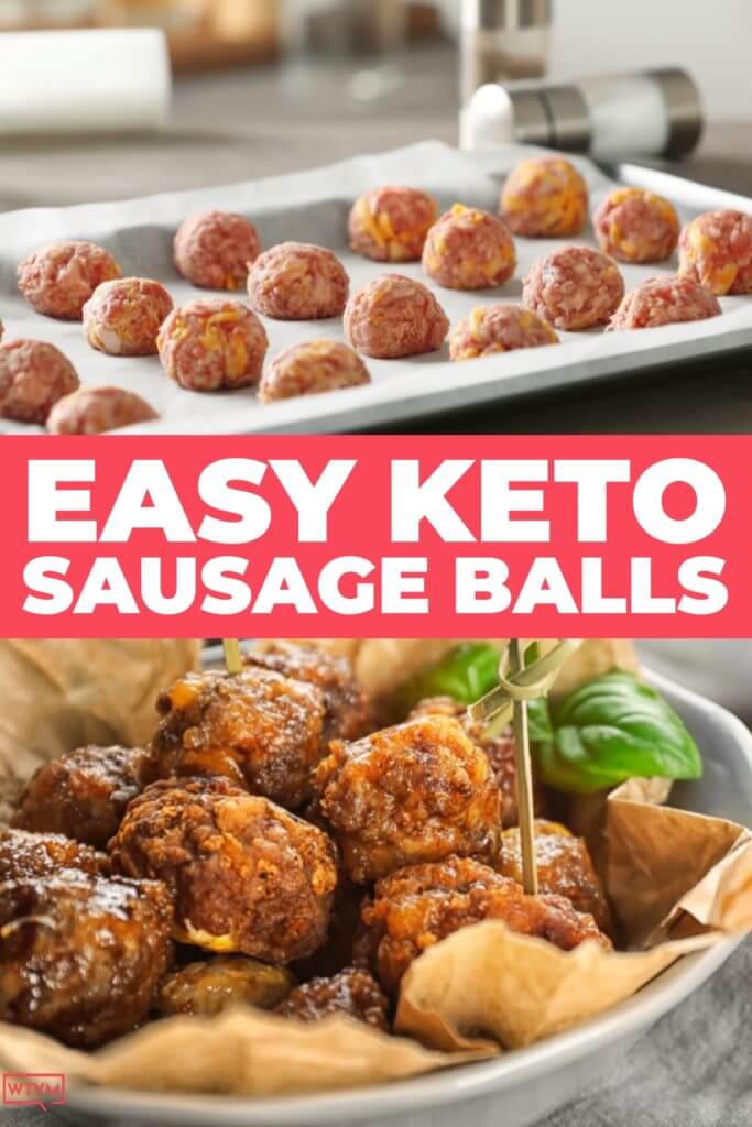 Easy Keto Sausage Balls. Your new favorite low carb sausage ball recipe with almond flour & cream cheese! These keto sausage balls make the best appetizers for game day or the holidays! I love to make them ahead for breakfast, too! With only 1.4 net carbs each these keto sausage balls are perfect for the ketogenic diet! #keto #ketorecipes #ketobreakfast #lowcarb #appetizer #sausageballs #easyappetizer #makeahead  
