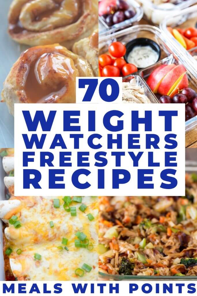 Looking for easy Weight Watchers Freestyle recipes for weight loss? Check out this collection of Weight Watchers meals with points! 70 WW recipes for breakfast, lunch, dinner, dessert plus snacks! 7 points! A full menu of healthy recipes! From easy Weight Watchers breakfasts to packable lunches, main dishes for dinner & amazing Weight Watchers desserts you'll find a new favorite weight loss recipe in this collection! #ww #smartpoints #freestyle #healthy