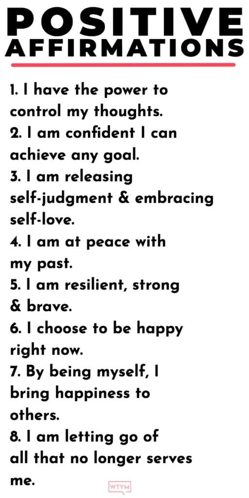 20 Positive Affirmations for Women. Get your daily dose of inspiration & kick negative self talk to the curb with these positive affirmations for women! Boost self-esteem with these daily reminders that will inspire & motivate you to love yourself & believe in yourself like never before! These positive affirmations will become your personal mantra for growth, strength & happiness! #positiveaffirmations #affirmation 
