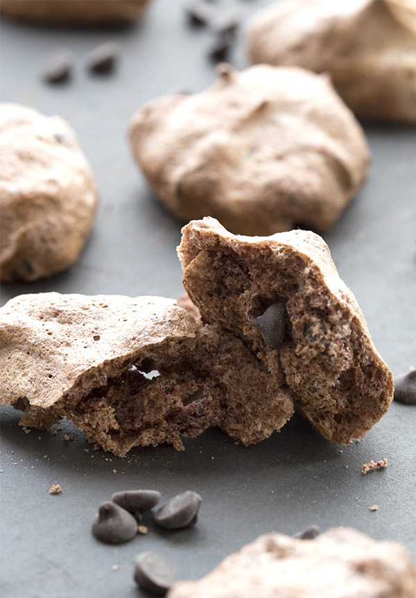Keto Cookies Chocolate Meringue via All Day I Dream About Food 