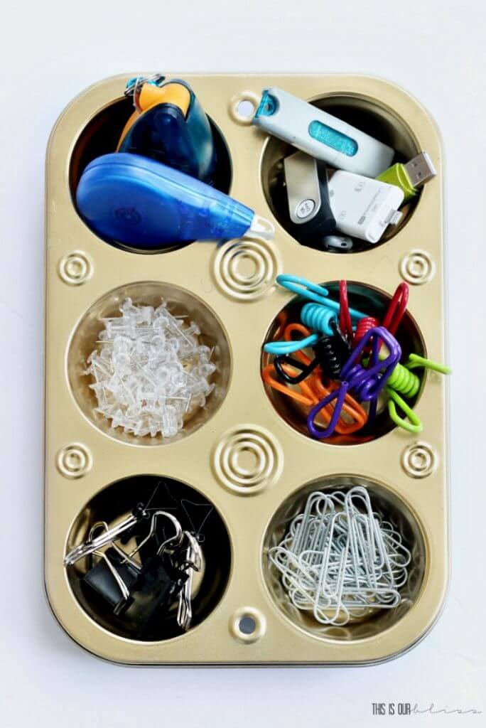 75 Organization Ideas - Muffin Tin Organization This Is Our Bliss