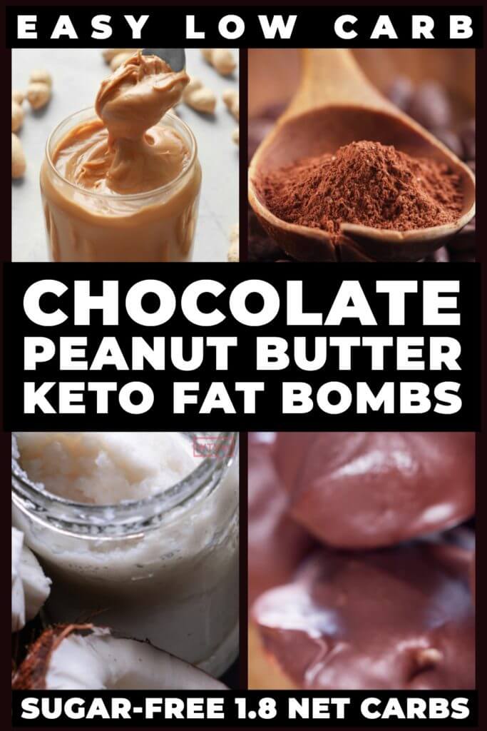 Keto Peanut Butter Chocolate Fat Bombs