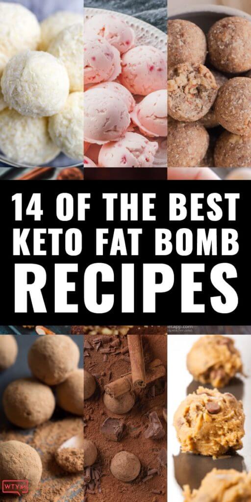 14 Keto Fat Bombs! Losing weight on the ketogenic diet is easy with these low carb keto fat bomb recipes! I’ve lost 90 pounds on the keto diet & these sweet no bake keto treats curbed my cravings! This collection includes bulletproof coffee, peanut butter, chocolate, cream cheesecake, coconut, strawberry, almond, cinnamon & lemon keto fat bomb recipes. Save these low carb recipes - especially if you’re a keto diet beginner! #keto #ketorecipes #lowcarb #ketodesserts #sugarfree 
