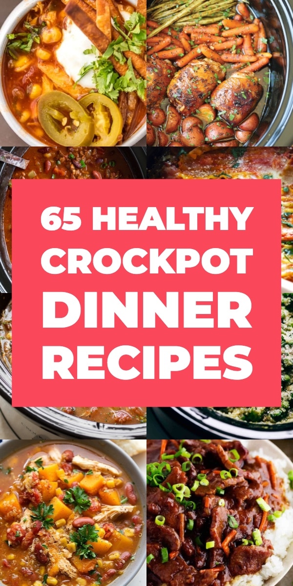 65 Healthy Crockpot Dinner Recipes: Easy Slow Cooker Meals