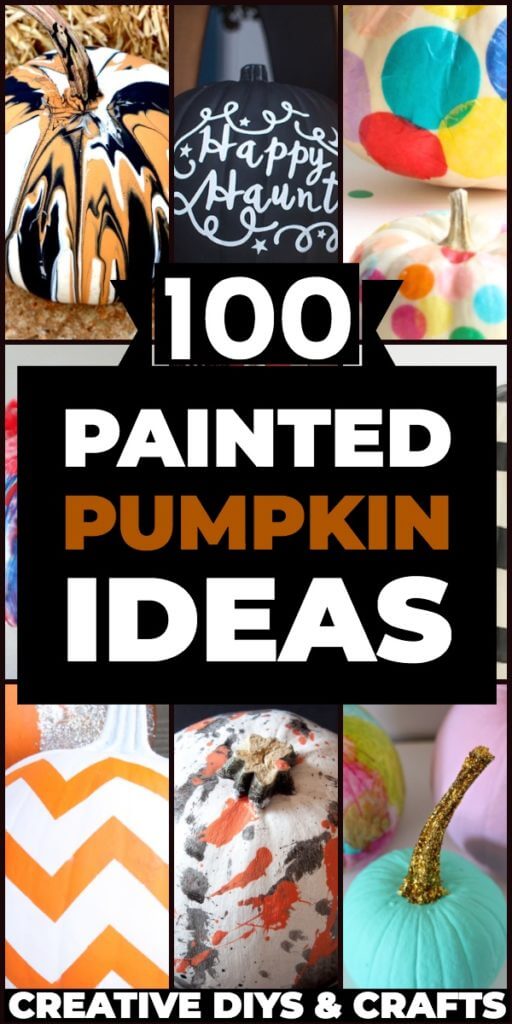 100 Creative No-Carve Painted Pumpkin Ideas! The best Halloween craft ideas for autumn- 100 painted pumpkins! Give a dollar store pumpkin a makeover or drip paint your pumpkin with crayons or nail polish! You’ll love these no carve pumpkin ideas & crafts for festivals, pumpkin decorating contests & home decor! Don’t miss the Disney pumpkins for kids! Best no carve painted pumpkins ever! #nocarvepumpkins #pumpkin #pumpkins #nocarve #ideas #crafts #Halloween #pumpkinideasforkids #pumpkindecorating